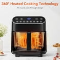 thumbnail image 2 of WAA 8-in-1 High Borosilicate Glass Air Fryer 4.5QT,PFSA-Free,Visible Window,Dishwasher-Safe, 2 of 7