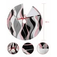 thumbnail image 7 of Pink Black Grey Christmas Tree Skirt 36 Inches Large Christmas Skirt Tree, Modern Moire Geometric Abstract Art Tree Skirt Christmas Decorations for Fireplace Party Holidays Indoor Outdoor, 7 of 7