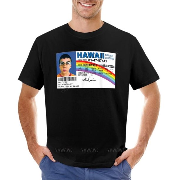 Camisetas de verano para hombre, camisetas de McLovin Drivers, ropa estética, camisetas de talla grande, camisetas gráficas divertidas para hombre.