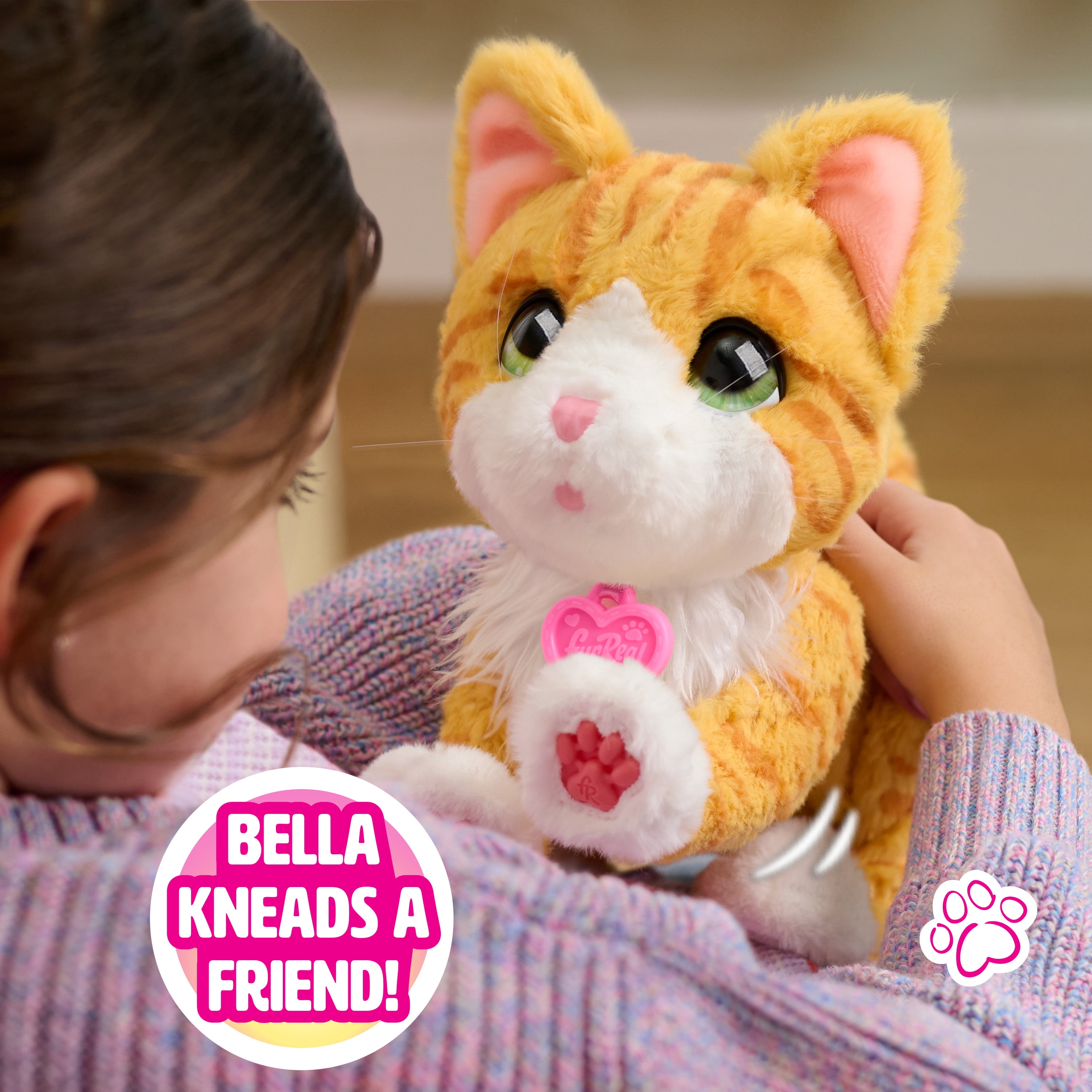 furReal Bella the Biscuit-Making Kitty, Interactive Cat toy, 10 inch Cat, Boys and Girls Ages 4 up