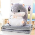 thumbnail image 1 of Cute Plush Hamster Stuffed Animal Toys With Blanket--week, 1 of 1
