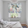 thumbnail image 4 of Coastal Turtle Kitchen Curtains Window Panels, Nautical Beach Sea Ocean Coral Vintage Insulated Window Treatment Curtain, Grommet Curtains for Bedroom/Living Room/Bathroom, 2 Piece 27.5"Wx39"L, 4 of 8