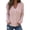 Pink, variant on CHICME Cardigan Sweaters for Women Sparkle Rhinestone Cable Knit V-Neck Long Sleeve Button Down Lightweight Fall Sweater Pink-L