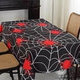 thumbnail image 3 of Spider Web Table Cloth for Rectangle Table 60x84,Waterproof Reusable Black Halloween Tablecloth for Festive Party Decoration, 3 of 6