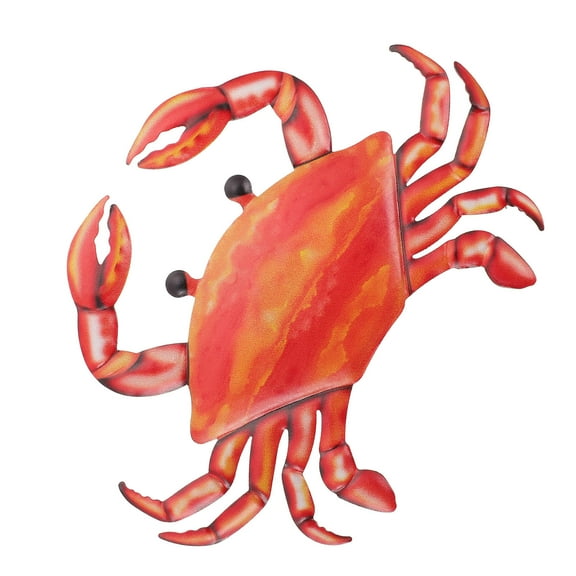 Raindrops 2pcs Metal Wall Decor Ocean Wall Hanging Coastal Wall Sculptures Beach Theme Wall Decoration for Home Office Living Room Red