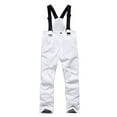 thumbnail image 2 of dgysar Kids Snow Bib - Insulated Waterproof Bib Snow Pants with Secure Zip Cuff - Winter Pants For Girls and Boys White 2XL, 2 of 4
