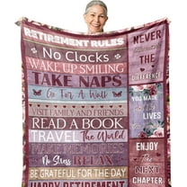 Retirement Gifts for Women/Men 2024, Best Retirement Gifts Ideas, Funny Farewell Gifts for Coworkers Women, Going Away Gift, Goodbye Gifts for Coworkers, Coworker Leaving Gift Blanket 60X50in
