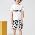 thumbnail image 6 of JUMEYU Toddler Boys Pajamas Short Sets Toddler Boys Pajamas Kids Summer PJS Truck Children Excavator Jammies Short Sets 5T 6T (White,5-6 Years), 6 of 6