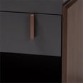 thumbnail image 4 of Bowery Hill Two-tone 1-Drawer Wood Nightstand in Gray and Walnut, 4 of 8