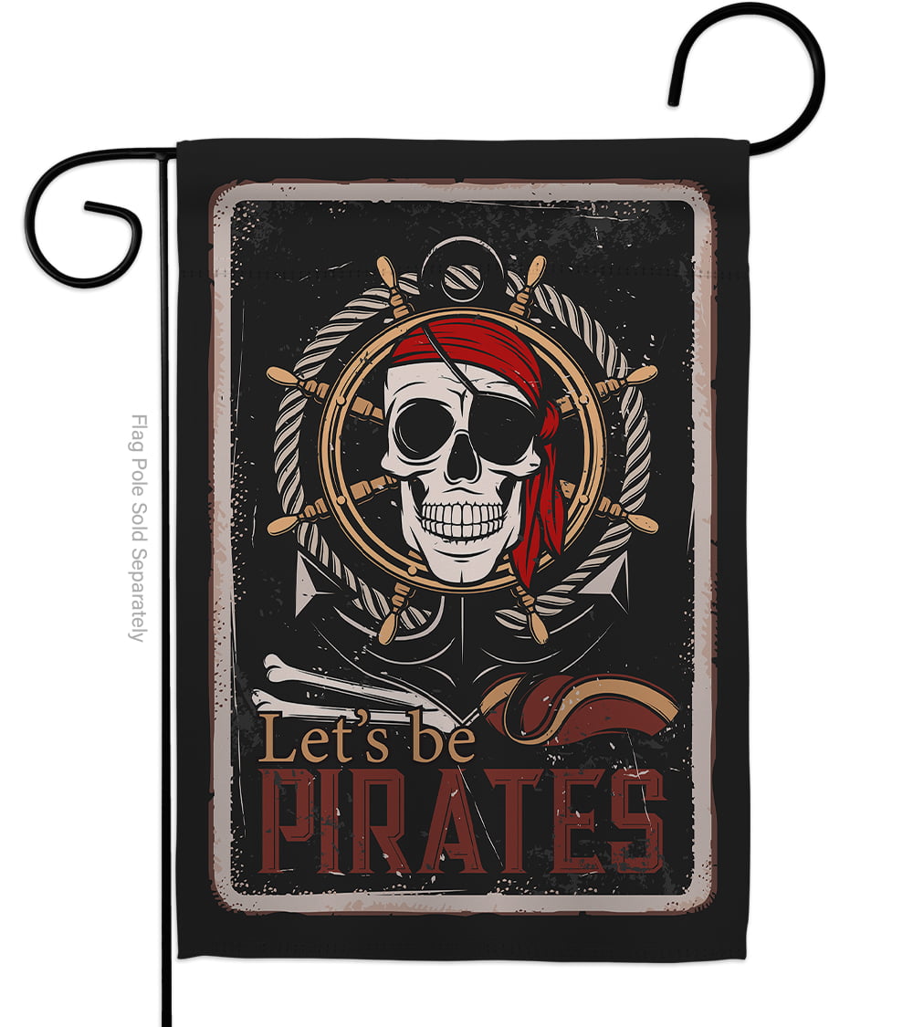 PIRATE 5 X 3 FEET FLAG polyester fabric SURRENDER THE BOOTY Pirates party kids 
