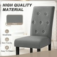 thumbnail image 4 of Homall Dining Chairs Set of 2,Modern Upholstered Fabric Dining Chairs,Kitchen,Dining Room Wooden Chairs (Gray), 4 of 7