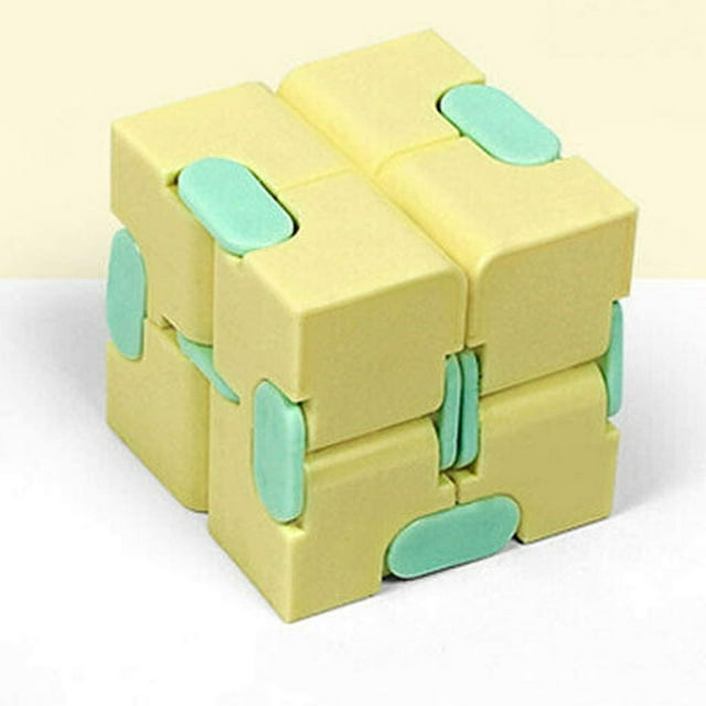 1PC Cube Fidget Sensory Toy for Kids and Adults, Infinity Cube & 12-Sided Magic Cube Gadget Relieves Stress and Anxiety, Fun Fidget Mini Block Desktop Cube Toy for Birthday Gift (#A04)