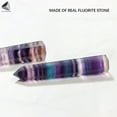 thumbnail image 5 of PULLIMORE Natural Fluorite Quartz Crystal Wand Point Healing Reiki Stones (2-2.4 in), 5 of 9