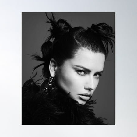 Adriana Lima Poster Wall Art, Modern Wall Decor For Living Room Bedroom, 12x18 UNFRAMED