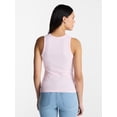thumbnail image 3 of No Boundaries Ribbed High Neck Tank Top, Women's XXS-XXL, 3 of 5