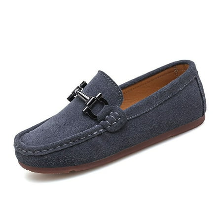 

Eashi Boys Girls Dress Shoes Slip-On Loafers Flats Boat Moccasin for Little Kids Big Kids