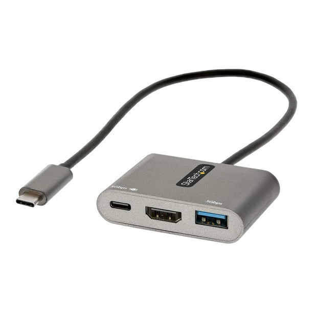 axGear Câble adaptateur USB 3.0 / 2.0 vers HDMI HDTV Convertisseur de carte  audio graphique externe
