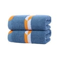 thumbnail image 6 of Bxaolu Premium Towel, 1 Pack Wash Cloths(13"x28"), Spun Cotton, Highly Absorbent Towels for Bathroom, Gym, Hotel, and Spa, Blue, 6 of 7