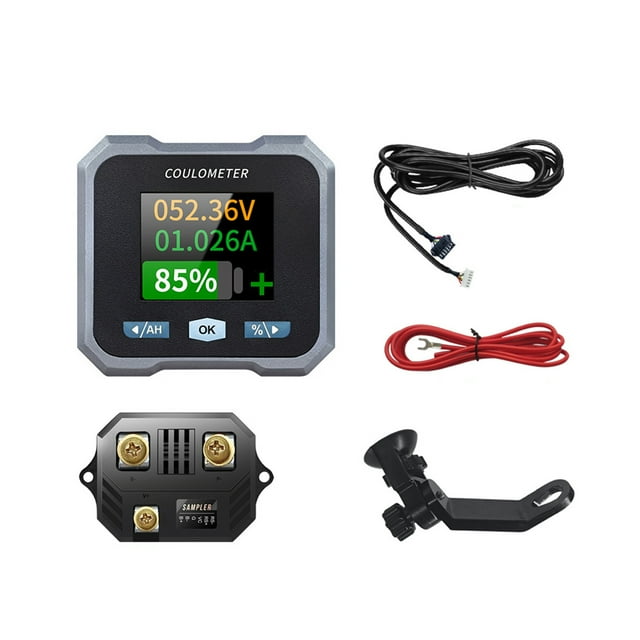 braveheart Mon-itor Intelligent avec Batterie Shunt Mon-itor Bluetooth Batterie Mon-itor Ampèremètre Voltmètre Bluetooth Précision Support de Rétroviseur