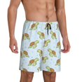 thumbnail image 2 of Wukai Cartoon Sea Turtle Men’s Short Pajama Pants With Pockets Soft Sleep Pj Shorts for Men-3X-Large, 2 of 6