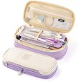 thumbnail image 1 of wonima02 Big Capacity Pencil Pen Case Office College School Large Storage High Capacity Bag Pouch Holder Box Organizer Blue (Purple), 1 of 1