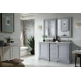 thumbnail image 6 of James Martin Furniture 825-V60D-BW-3OCAR 60 in. De Soto Bright White Double Bathroom Vanity with 3 cm Carrara White Top & Oval Sink, 6 of 7