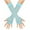 Sky Blue, variant on Elainilye Fashion Halloween Gloves For Women And Men Ladies Girls Long Fingerless Fishnet Lace High Elasticity Gloves,Purple