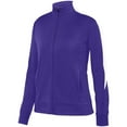 thumbnail image 2 of Augusta 2XL Ladies Medalist Jacket 2.0 Purple/White 4397, 2 of 3