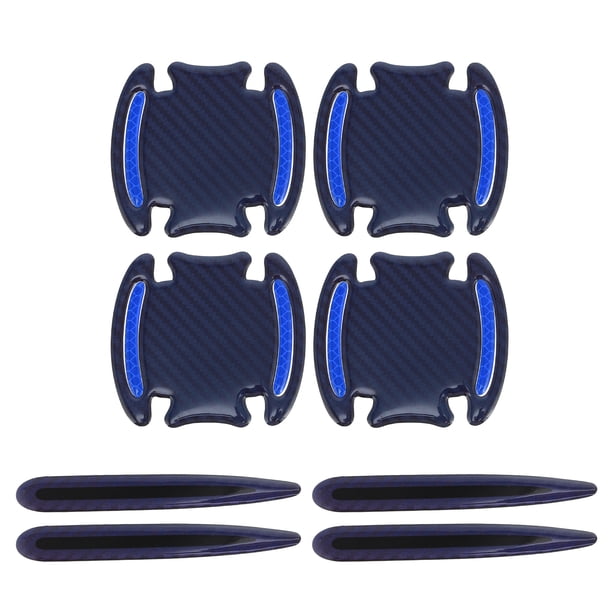 Calcomanías Reflectantes de Protección para Manijas de Puerta de Coche Universal Unique Bargains, Antirayones, Resina Epóxica, Azul, 1 Juego