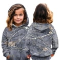thumbnail image 4 of Girls Camo Hoodie Toddler Maple Leaf Oversized Crewneck Sweatshirt Winter Fleece Pullover Hoodies Hunting Long Sleeve Drop Shoulder Clothing, 4 of 6