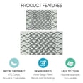 thumbnail image 2 of Sussex Home Non Skid Washable Kitchen Runner Rugs Set of 2 - Ultra-Thin Lattice Area Rugs for Laundry Room, Entryway, Bathroom - Multipurpose Set of 44 x 24 and 31.5 x 20 Inches Floor Mats, 2 of 8