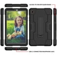 thumbnail image 4 of Dteck Case for Samsung Galaxy Tab A7 Lite 8.7-inch SM-T220 T225 (2021 Released),Shockproof Armor Rubber Case Kickstand Hybrid 3-Layer Protection Hard Cover without Screen Protector,Black, 4 of 7