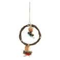 thumbnail image 3 of Jouet Balançoire Suspendue, Balançoire Colorée Perchoir Écorce de Maïs pour Oiseau de Compagnie, 3 of 8