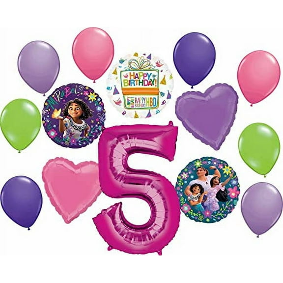 Encanto 5th Birthday Party Supplies Balloon Bouquet Decorations