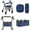 Blue Turtle, variant on FOR U DESIGNS Plaid Flag Flower Paisley Print Rollator Walker Seat and Backrest Covers Set 250th Anniversary Walker Storage Bag Under Seat 3 Pieces Universal Fit Accessories Set for Seniors