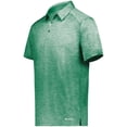 thumbnail image 2 of Holloway B31164605 Electrify CoolCore Polo T-Shirt, Kelly Heather - Large, 2 of 2