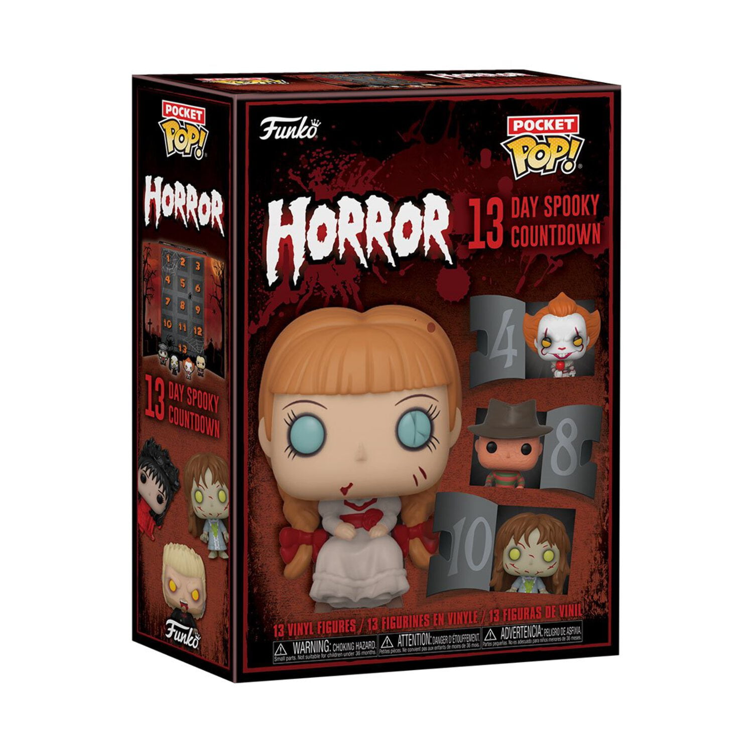 FUNKO POCKET POP! HORROR: 13-Day Spooky Countdown Advent Calendar, Funko, Gifts