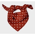 thumbnail image 3 of Bimba Red Bow & Diamond Geometric Pure Silk Printed Head Bandanas Summer Neck Wrap Scarf 40 x 40 Inches, 3 of 6