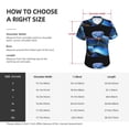 thumbnail image 4 of Goofa Blue Viper Snake Pattern Women's Slim-Fit Short-Sleeve V-Neck T-Shirt,Classic-Fit Short-Sleeve V-Neck T-Shirt-X-Large, 4 of 5