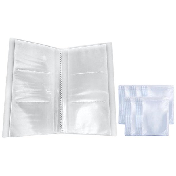 Libro de Almacenamiento Transparente, Bolsa de Almacenamiento , Bolsa de con Cierre de Cremallera oxidación, Bolsa de Plásti - 84 Bolsillo bolsas 84 84 Bolsillo bolsas Sunnimix organizador de pendientes de joyería