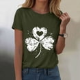 thumbnail image 2 of UngA St. Patricks Day Shirts for Women Lucky Irish T Shirts Shamrock Graphic Tees Tops,L, 2 of 8