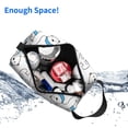 thumbnail image 6 of Goofa Scarf Bear Printed Toiletry Bag with Handle,Large Capacity Travel Makeup Cosmetic Bag for Women, Carry on Airport Airline Compliant Bag, 6 of 9