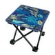 thumbnail image 2 of Taburete de camping plegable para pies, taburete plegable, asiento para adultos, taburete ultraligero para Hojas azules, 2 of 9