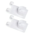 thumbnail image 4 of Miangastore Curtain Rod Holder White Abs General Users Home 2Pcs 4.1x2.4x0.8in, 4 of 8