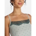 thumbnail image 5 of Joyspun Women’s Lace Trim Ribbed Modal Cami, Sizes XS-3X, 5 of 5