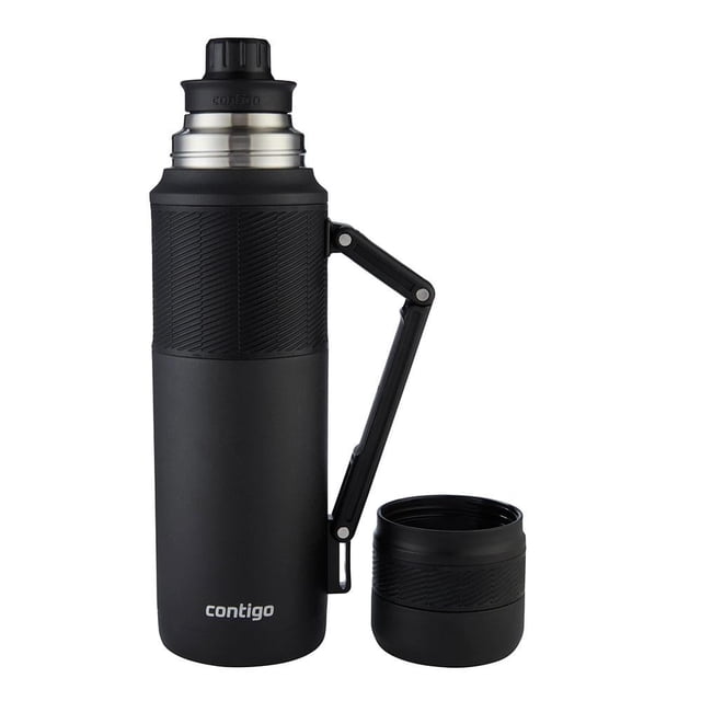 Botella para agua Contigo De Acero Inoxidable con THERMALOCK, 1183 ml Negra
