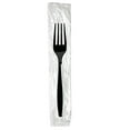 thumbnail image 2 of Dixie® Individually Wrapped Heavyweight Forks, Black, Carton Of 1,000 Forks, 2 of 2