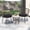 Natral, variant on Melocadol Modern Boho Outdoor Bistro Set, 3 Piece Wicker Patio Furniture with 2 Chairs and Sturdy Glass Table Top, All-Weather Cushions, Perfect for Balcony, Garden, Deck, Black Cushion