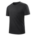 thumbnail image 2 of Men's Big & Tall Ice Silk Short Sleeve T-Shirts Quick Dry Athletic Tee Crew Neck, Basic Moisture Wicking Workout Performance Tops Summer Cooling Breathable Shirt, 2 of 5