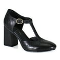 thumbnail image 2 of Diba True Women's Juke Box Leather T-Strap Mary Jane Retro Heel (Black, 7.5), 2 of 5